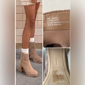 Dolce Vita Gracey Platform Bootie Women’s size 11. Tan